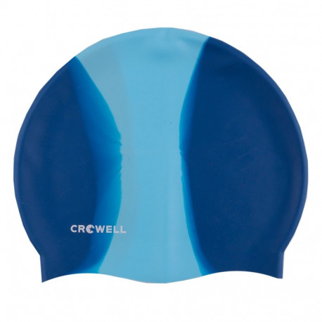 Czepek pływacki silikonowy Crowell Multi Flame granatowo-niebieski kol.04
