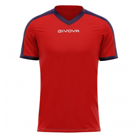 Koszulka Givova Revolution Interlock czerwono-granatowa MAC04 1204 M