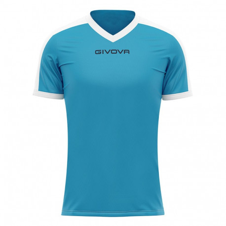 Koszulka Givova Revolution Interlock błękitno-biała MAC04 0503 S