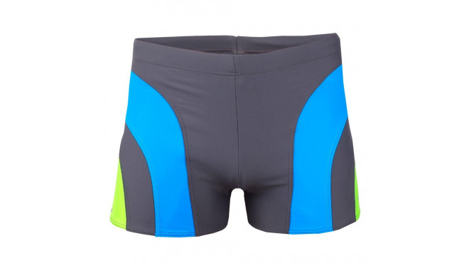 Kąpielówki męskie Crowell Sykes kol.03 szaro-niebiesko-zielone XL