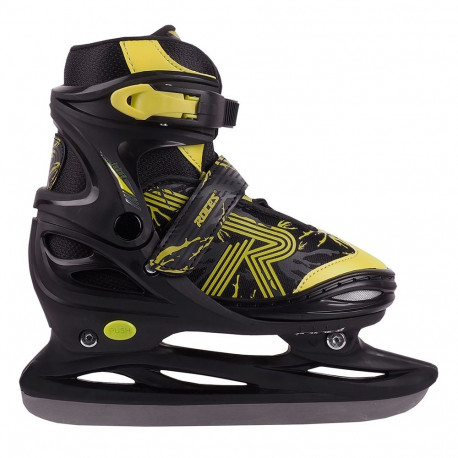 Łyżwy Roces Jokey Ice 3.0 Boy czarno-limonkowe 450707 02 30-33