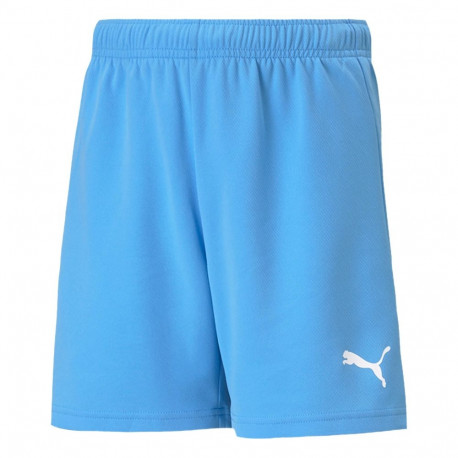 Spodenki dla dzieci Puma teamRISE Short Jr błękitne 704943 18 116cm