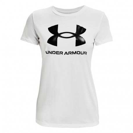 Koszulka damska Under Armour Live Sportstyle Graphic biała SSC 1356305 102 M