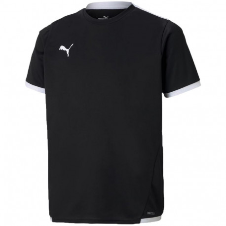 Koszulka dla dzieci Puma teamLIGA Jersey Junior czarna 704925 03 116cm