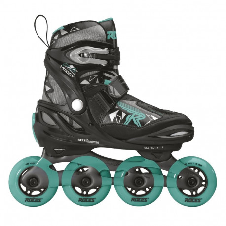 Łyżworolki Roces Moody Girl Tif czarno-szaro-turkusowe 400856 03 30-35