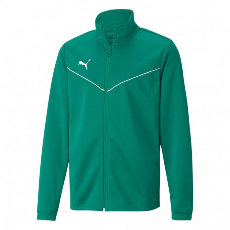 Bluza dla dzieci Puma teamRISE Training Poly Jacket Jr zielona 657393 05 176cm