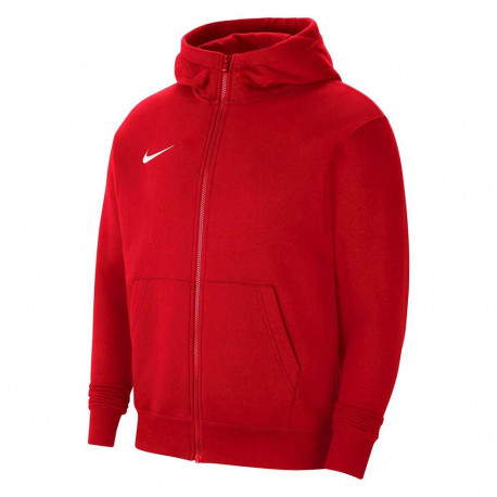 Bluza dla dzieci Nike Park 20 Fleece Full-Zip Hoodie czerwona CW6891 657 S