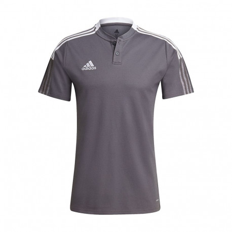 Adidas meeste polosärk Tiro 21 GM7364 S, hall