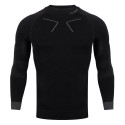 Bluza termoaktywna męska Alpinus Tactical Base Layer czarno-szara GT43219 S