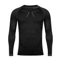 Bluza termoaktywna męska Alpinus Tactical Base Layer czarno-szara GT43219 S