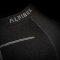 Bluza termoaktywna męska Alpinus Tactical Base Layer czarno-szara GT43219 XL