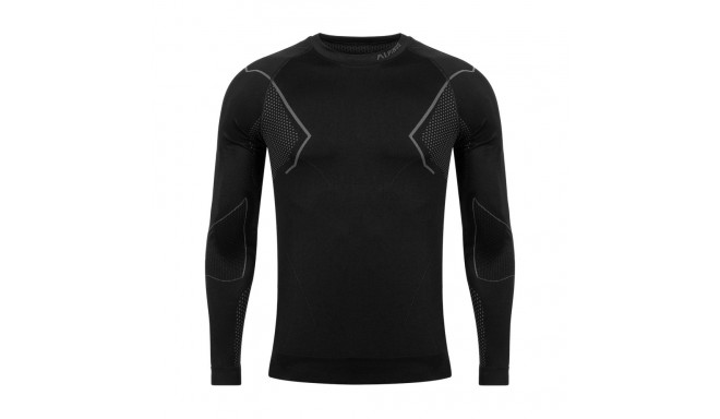 Bluza termoaktywna męska Alpinus Active Base Layer czarno-szara GT43189 L