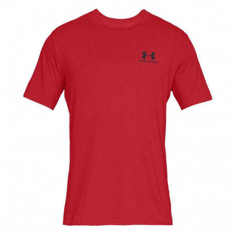 Koszulka męska Under Armour Sportstyle Left Chest SS czerwona 1326799 600 S