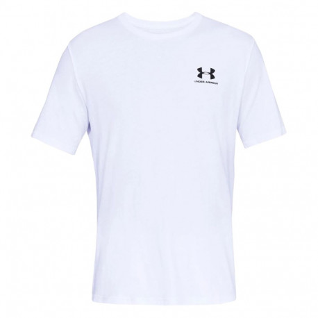 Koszulka męska Under Armour Sportstyle Left Chest SS biała 1326799 100 S