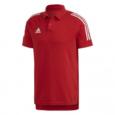 Koszulka męska adidas Condivo 20 Polo czerwono-biała ED9235 XS