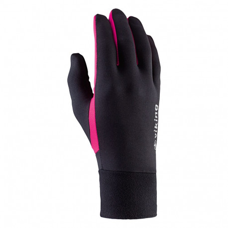 Rękawiczki do biegania Viking Runway Multifunction czarno-różowe 140-18-2740-46 5