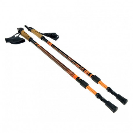 Kijki Nordic Walking Pacer Bjorn pomarańczowy 2-częściowy