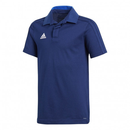 Koszulka dla dzieci adidas Condivo 18 Cotton Polo JUNIOR granatowa CF4368 128cm