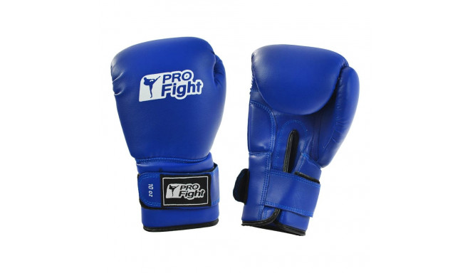 Rękawice bokserskie Profight PVC niebieskie 14