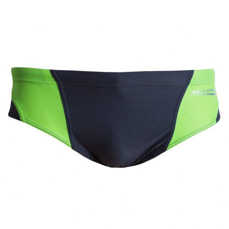 Slipy kąpielowe Aqua-speed Artur szaro-zielone 38 408   S