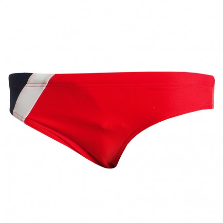 Slipy kąpielowe Aqua-speed Bartek czerwono granatowo białe 64 402   122cm