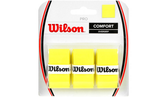 Owijka Wilson Pro Comfort Overgrip żółta 3szt WRZ4014YE