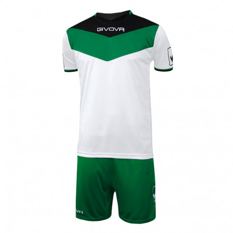 Givova komplekt Kit Campo KITC53 1013 XS, must-roheline
