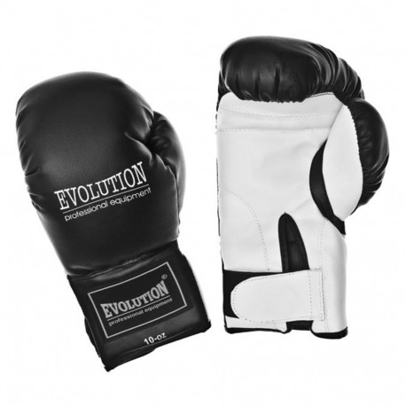 Rękawice bokserskie Evolution syntetyczne Basic RB-226,RB-228,2210,2212 czarne   10
