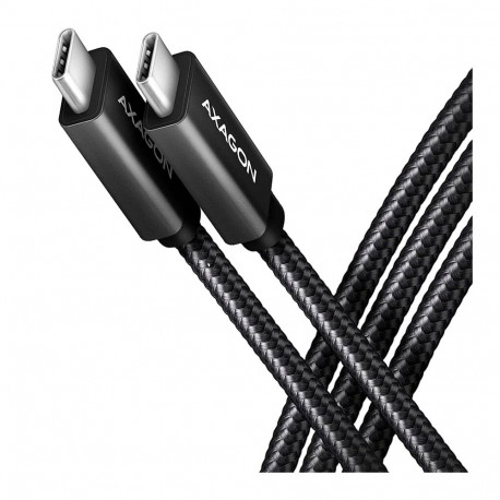 Axagon Data and charging USB 480Mbps cable length 2 m. PD 240W, 5A. Black braided.