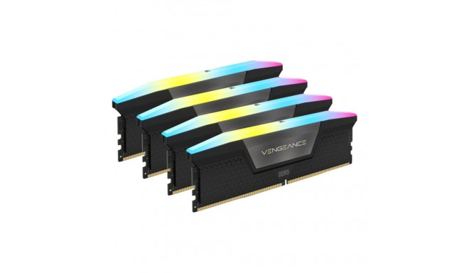 CORSAIR VENGEANCE RGB 64GB 4x16GB DDR5 6600MT/s DIMM Unbuffered 32-39-39-76 Std PMIC XMP 3.0 Black H