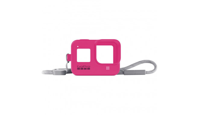 GoPro Sleeve + Lanyard (HERO8) electric pink