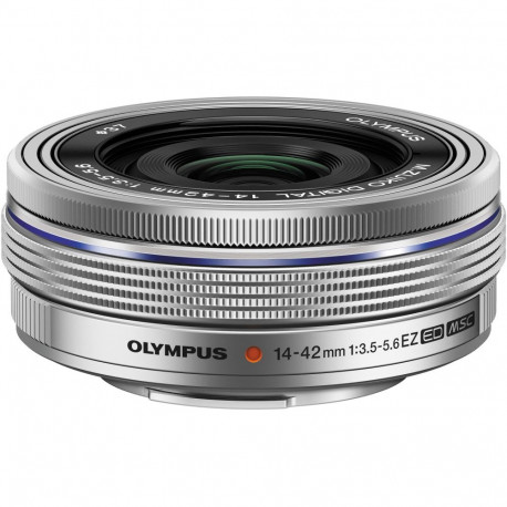 Olympus M.Zuiko Digital ED 14-42mm f/3.5-5.6 EZ lens, silver