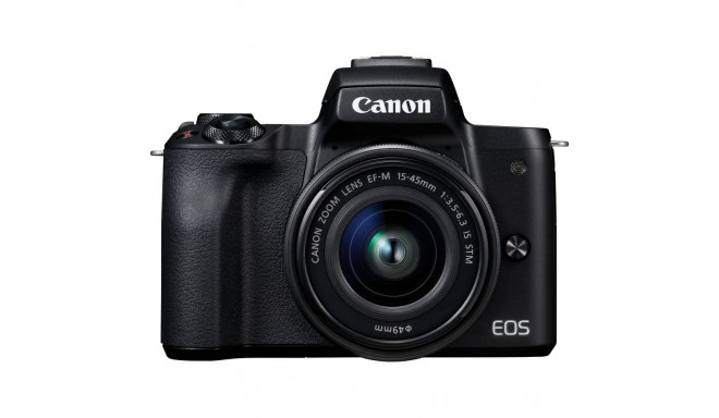Canon EOS M50 15-45 IS STM (Black) - Baltoje dėžutėje (white box)