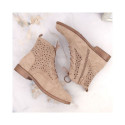 S.Barski W OLI244 beige suede ankle boots (37)