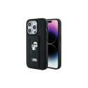 Karl Lagerfeld KLHCP13LGSAKCPK iPhone 13 Pro | 13 6.1" must kõvakaaneline Gripstand Saffiano Karl&Ch