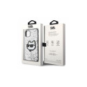 Originaalkott KARL LAGERFELD Glitter Choupette Patch KLHCN61G2CPS Iphone 11| Xr jaoks hõbedane