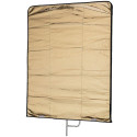 Quadralite 75x90cm flag with gold/silver/white/black fabric