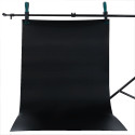 Genesis Gear PVC Photography Backdrop Black 200x120cm