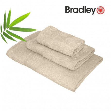 Bradley bambusrätik, 30 x 50 cm, beež, 450 g/m², 5tk