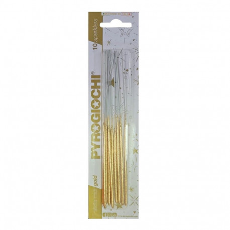 Säraküünal, 10 tk, 18 cm, 40 sek, kuld