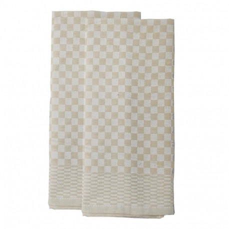 Bradley köögirätik, 40 x 60 cm, ruuduline 2 tk, beež