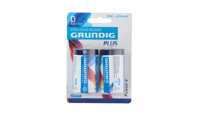 Grundig - Bateria cynkowa D / R20 1.5V 4100mah 2 szt.