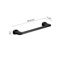 AMALFI TOWEL HOLDER 35 CM MATT BLACK