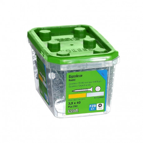 COMBISCREW 3,9X40 ZINC(250)