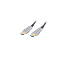 LANBERG HDMI CABLE M/M V2.0 10M OPTICAL AOC BLACK CA-HDMI-20FB-0100-BK