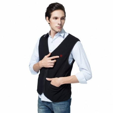 Glovii GV1XL talvine spordikeha kaitsev vest suusatamine, lumelauasõit unisex polüester must