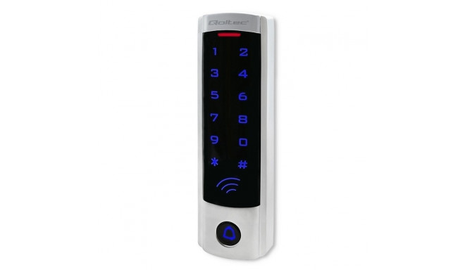 Qoltec 52445 Code lock DIONE with RFID reader Code | Card | key fob | Doorbell button | IP68 | EM