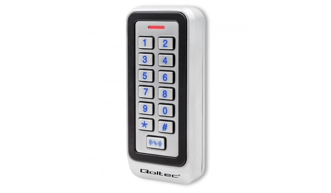 Qoltec 52443 Code lock TRITON with RFID reader Code | Card | key fob | IP68 | EM