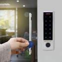 Qoltec 52448 Code lock TITAN with fingerprint reader | RFID | BT 4.0 |Code | Card | key fob | Doorbe