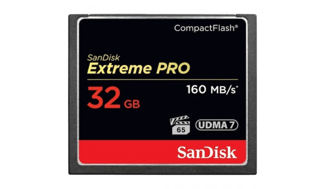 SanDisk 32GB Extreme Pro CF 160MB/s CompactFlash